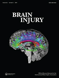 Cover image for Brain Injury, Volume 33, Issue 8, 2019