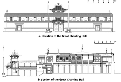 Figure 13. The roof forms of the great chanting hall.