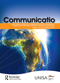 Cover image for Communicatio, Volume 43, Issue 2, 2017
