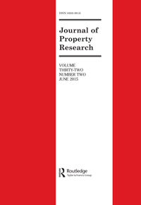 Cover image for Journal of Property Research, Volume 32, Issue 2, 2015