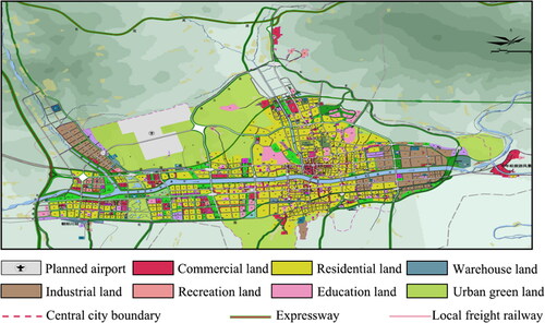 Figure 4. Overall plan of the central urban area of Yanji City from 2016 to 2030.Source: Yanji People's Government (http://www.yanji.gov.cn/sq_2473/fzgh/).