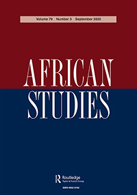 Cover image for African Studies, Volume 79, Issue 3, 2020