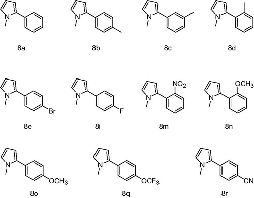 Figure 2. Chemical structures of tested compounds.