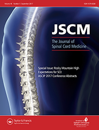 Cover image for The Journal of Spinal Cord Medicine, Volume 40, Issue 5, 2017