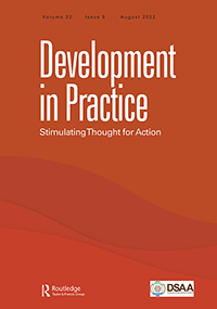 Cover image for Development in Practice, Volume 32, Issue 5, 2022