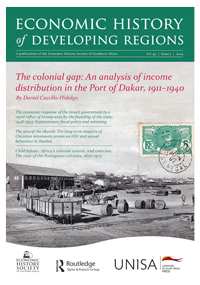 Cover image for Economic History of Developing Regions, Volume 39, Issue 1, 2024