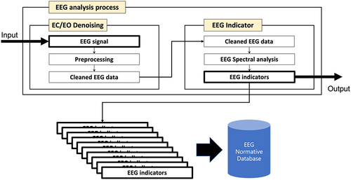 Figure 2 Schematic of the procedure for extracting indicators from the pre-processing of the measured EEG.