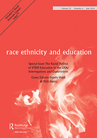 Cover image for Race Ethnicity and Education, Volume 22, Issue 4, 2019