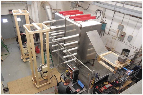 Figure 13. Cross-flow ESP experimental system