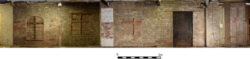 FIG. 4 Isometric photograph of the elevations of Vaults 1–4, crypt (image by R. Philpott).