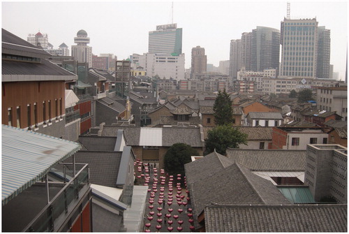 Figure 2 Traditional and Modern-Style Buildings on Old Street in Kunming. Photograph by Yun Gao, 2013.