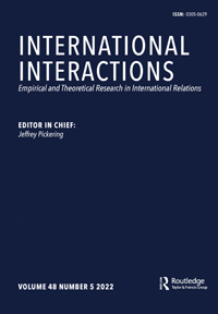 Cover image for International Interactions, Volume 48, Issue 5, 2022