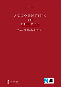 Cover image for Accounting in Europe, Volume 13, Issue 1, 2016