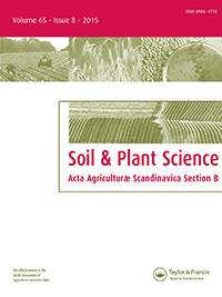 Cover image for Acta Agriculturae Scandinavica, Section B — Soil & Plant Science, Volume 65, Issue 8, 2015