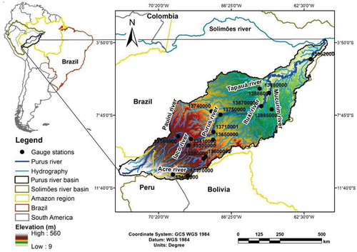 Figure 1. Purus river basin