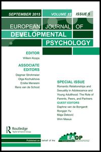 Cover image for European Journal of Developmental Psychology, Volume 12, Issue 5, 2015