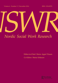 Cover image for Nordic Social Work Research, Volume 6, Issue 3, 2016
