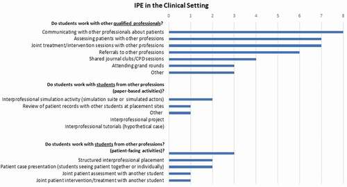 Figure 2. IPE in the clinical setting.
