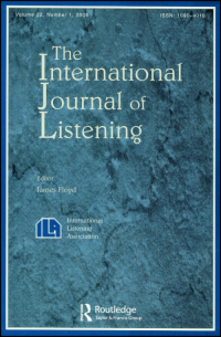 Cover image for International Journal of Listening, Volume 30, Issue 3, 2016