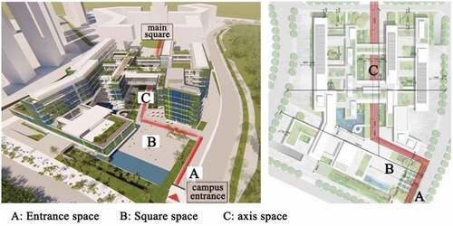 Figure 4. The axis space of SISD (design by Ateliers 234).