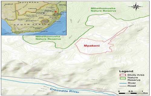 Figure 1. Map of Mpakeni.