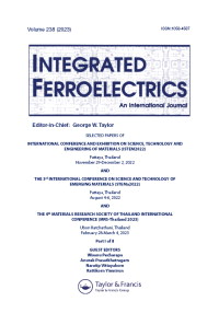 Cover image for Integrated Ferroelectrics, Volume 238, Issue 1, 2023