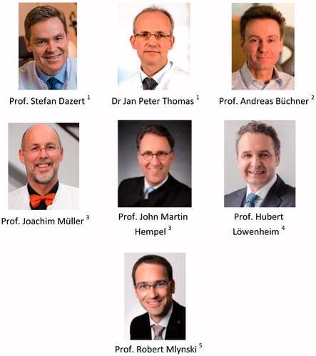 Figure 33. Clinicians from different clinics in Germany who were involved in the assessment of RONDO audio processor. 1Ruhr-University Bochum, 2Deutsches HörZentrum Hannover, 3Ludwig-Maximilians University, Munich, 4Tübingen University Hospital and 5Rostock Medical University Center.