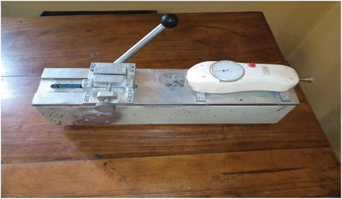 Figure 1. Yarn textile testing machine.