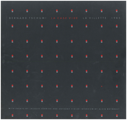 Figure 1 Outer box cover of Bernard Tschumi’s La Case Vide (1985). © Architectural Association Publications, Architectural Association School.