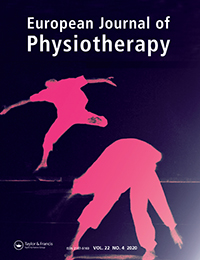 Cover image for European Journal of Physiotherapy, Volume 22, Issue 4, 2020