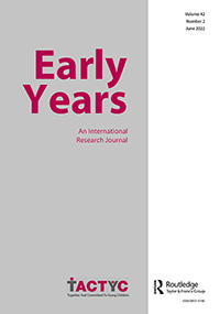 Cover image for Early Years, Volume 42, Issue 2, 2022