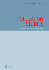 Cover image for Population Studies, Volume 71, Issue 1, 2017