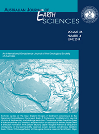 Cover image for Australian Journal of Earth Sciences, Volume 66, Issue 4, 2019