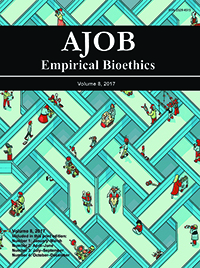 Cover image for AJOB Empirical Bioethics, Volume 8, Issue 3, 2017