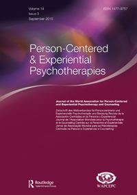 Cover image for Person-Centered & Experiential Psychotherapies, Volume 14, Issue 3, 2015