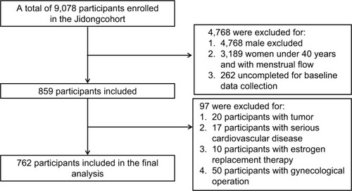 Figure 1 Flow chart of the enrolled participants.