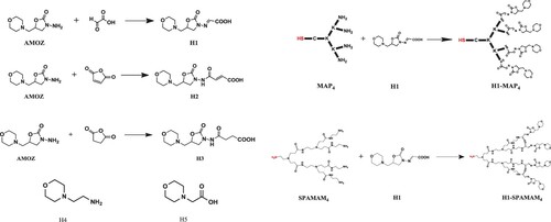 Figure 1. Synthesis of haptens against AMOZ.