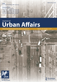 Cover image for Journal of Urban Affairs, Volume 39, Issue 5, 2017