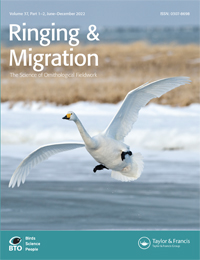 Cover image for Ringing & Migration, Volume 37, Issue 1-2, 2022