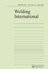 Cover image for Welding International, Volume 36, Issue 10, 2022
