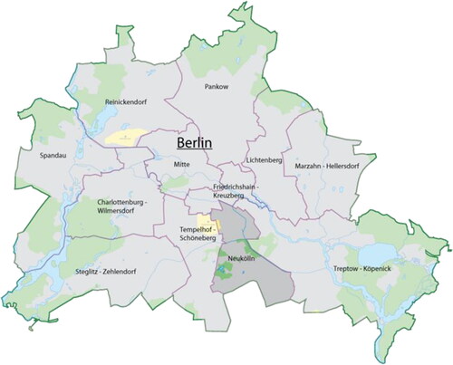 Figure 1. Map of Berlin.