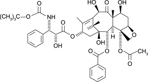 Figure 1 Chemical structure of docetaxel.