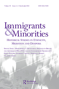 Cover image for Immigrants & Minorities, Volume 40, Issue 1-2, 2022