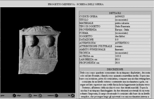 FIGURE 6 The detailed information about a stele.