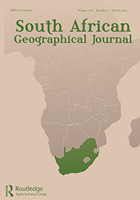 Cover image for South African Geographical Journal, Volume 102, Issue 1, 2020