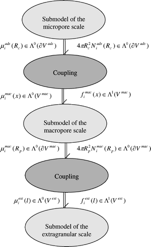 Figure 8. Complete bond graph of the adsorption column.