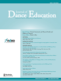 Cover image for Journal of Dance Education, Volume 23, Issue 3, 2023