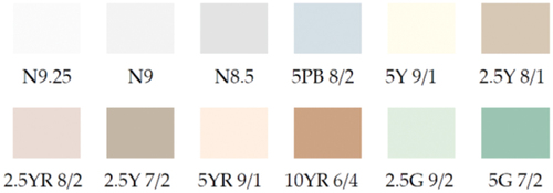 Figure 8. 12 main colors in Busan city color guideline.
