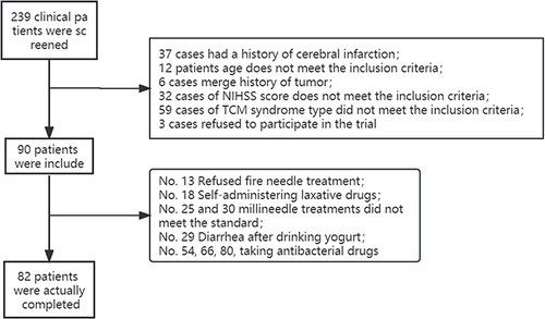 Figure 1 The flowchart of patient inclusion.