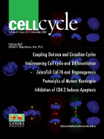 Cover image for Cell Cycle, Volume 6, Issue 23, 2007